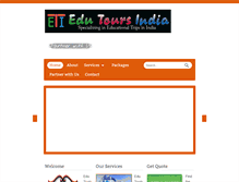 Tablet Screenshot of edutoursindia.com